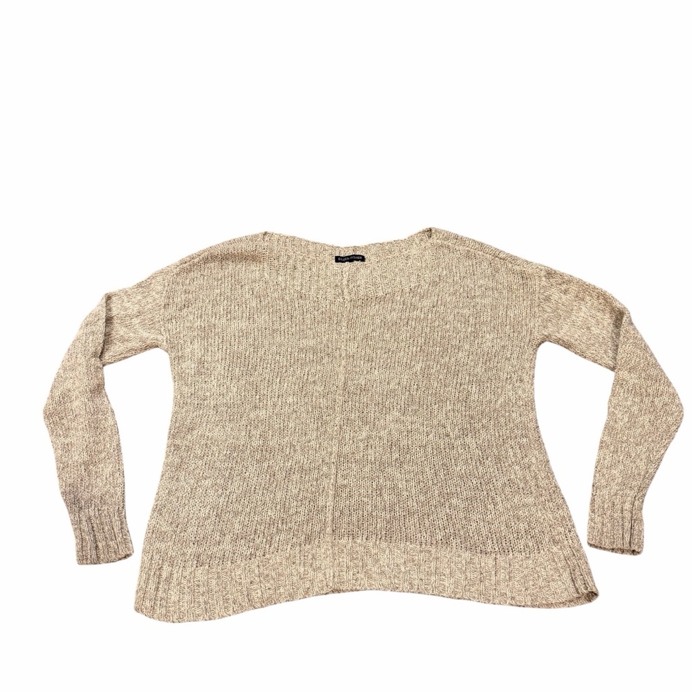 Eileen Fisher Light Brown Wide Neck Sweater XS